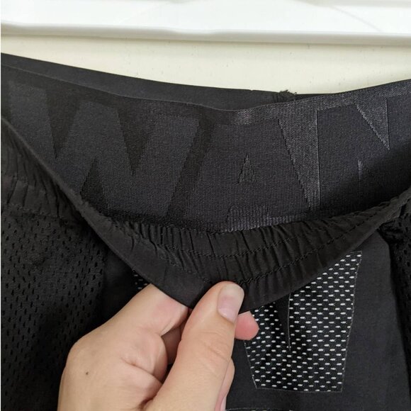 Alexander Wang x H&M Black Mesh Logo Shorts, Size 6 - Picture 7 of 11